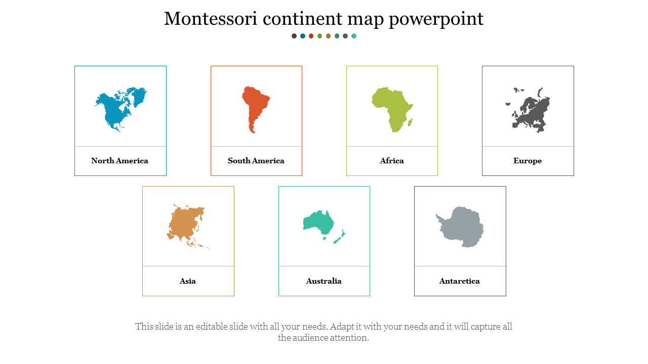 Montessori continent map powerpoint